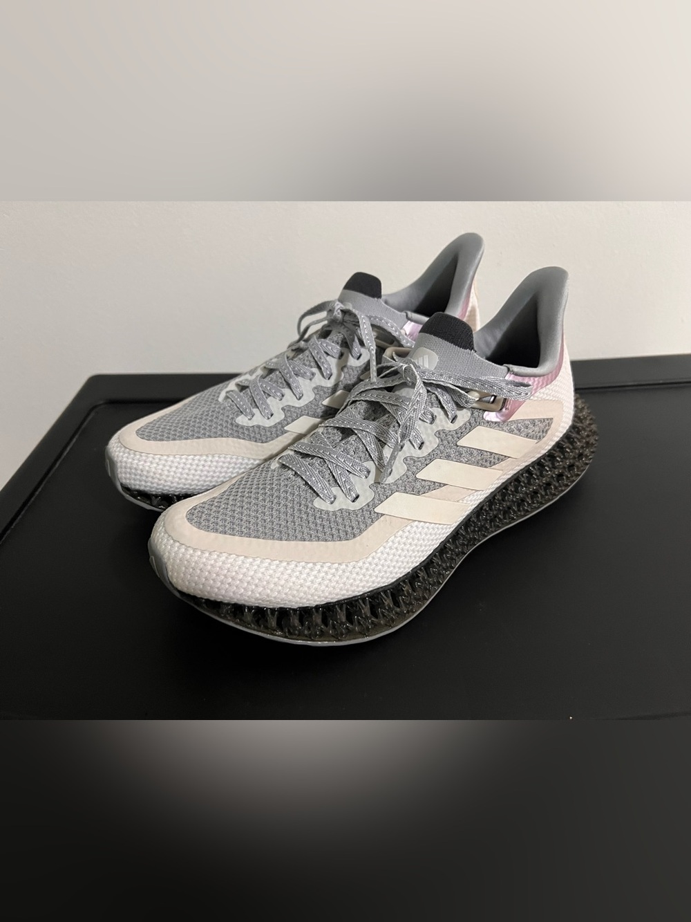 adidas Women’s Grey and White 4D Athletic Sneakers Brand new No tag and box